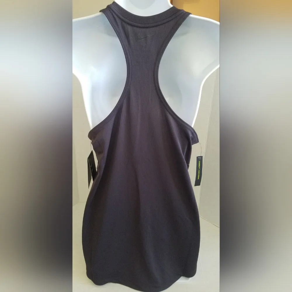 Nike Dri-Fit Ribbed Racerback Tank Size M - Picture 4 of 9